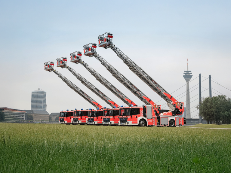 Rosenbauer Turntable Ladder L56-P with Lift on the Ladder set, Working Height 56 m